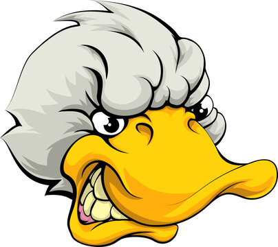Duck sports mascot