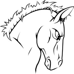 Horse mascot character