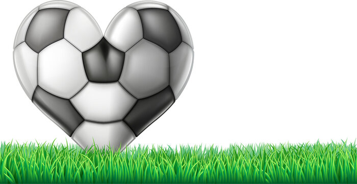 Heart shaped football ball