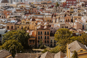 Ausblick auf Cagliari die Hauptstadt von Sardinien 