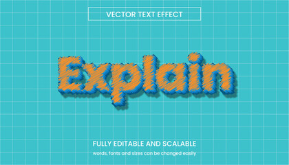 Explain Editable Texts Effect Modern