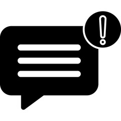 Chat alert Isolated Vector Icon

