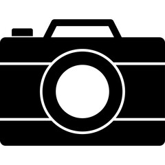 Photo Camera Isolated Vector Icon

