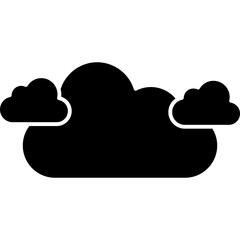 cloudy weather Isolated Vector Icon

