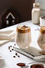 Cup of coffee dalgona.