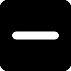 Minus Isolated Vector Icon

