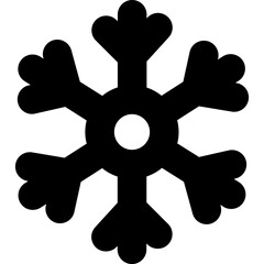 Snowflake Isolated Vector Icon

