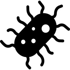 Bacteria Isolated Vector Icon

