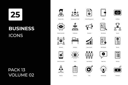 Business icons collection. Set contains such Icons as and more