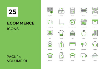 E-commerce icons collection. Set contains such Icons as and more