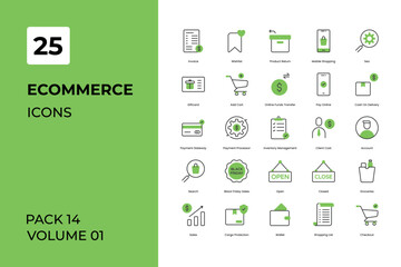 E-commerce icons collection. Set contains such Icons as and more