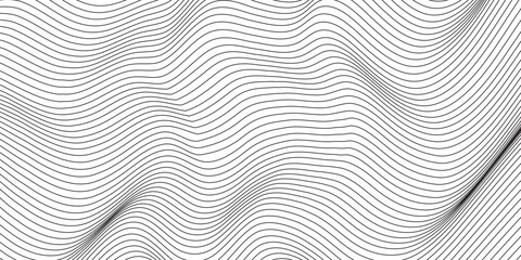  Abstract wavy gray stream element for design on a white background isolated. You can use for Web, Desktop background, Wallpaper, Business banner, poster. Wave with lines created using blend tool.