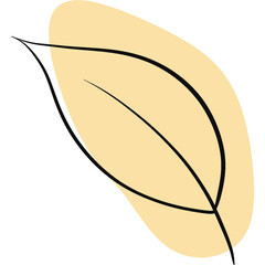Abstract shape leaf