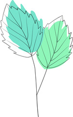 Abstract shape leaf