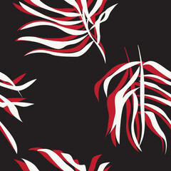 Obraz premium Tropical Leaf Seamless Pattern Design