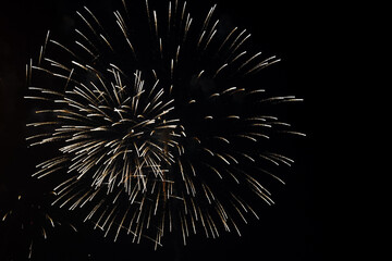 Beautiful firework pictures at night in the city