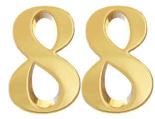 3d golden number 88