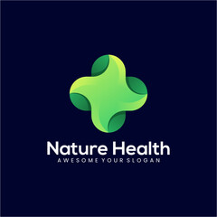 nature healthy logo gradient colorful