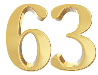 3d golden number 63