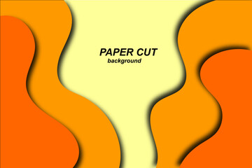 Abstract modern colorful paper cut shapes background. You can use template, banner, poster, brochure, book cover, booklet design.