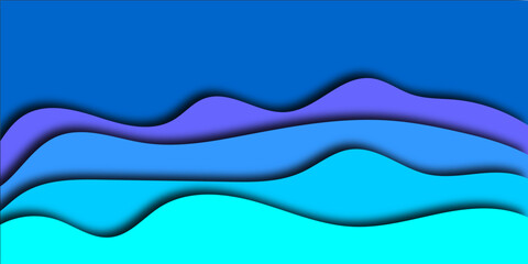 Abstract modern colorful paper cut shapes background. You can use template, banner, poster, brochure, book cover, booklet design.