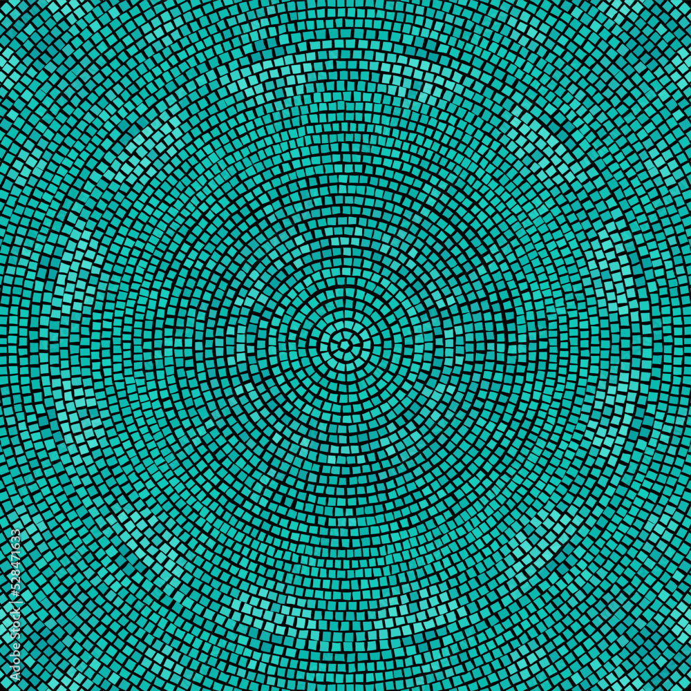 Poster vector seamless mosaic art pattern. art background.