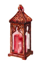 Red Vintage lantern 