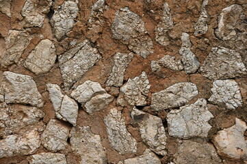 Rustikale Steinmauer auf Mallorca