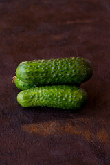 zielony ogórek kwaszenie zdrowy surowy jedzenie warzywo uprawa zbiory warzywo - obrazy, fototapety, plakaty