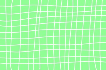 White freehand line drawing on pastel green background use for decoration or textile