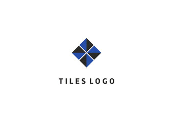 Fototapeta premium Template logo design solution for tiles master