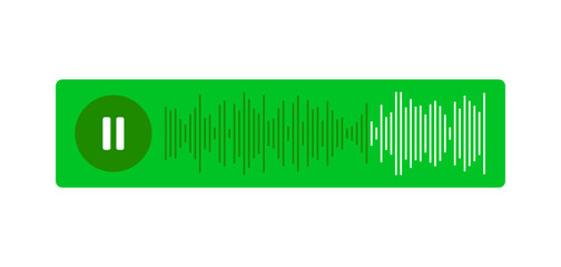 Paused and playing audio message