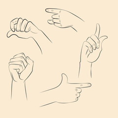 background with hands