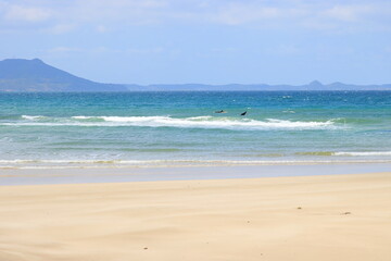 風の強い日の海