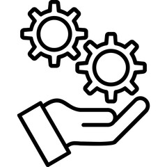 Money Work Hand Icon