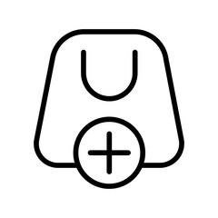 shopping bag icon illustration