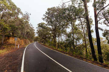 Fototapeta premium Woods Point Rd Drive in Victoria Australia