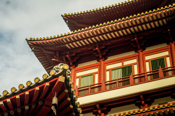 Fototapeta na wymiar Architecture of china temple 