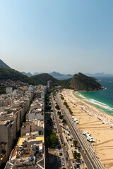 Rio de Janeiro, Brazil. Leme Beach, next to Copacabana Beach on September 03, 2022.