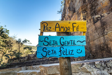 natural landscape in the city of Sao Tome das Letras, State of Minas Gerais, Brazil