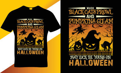 Halloween quote t-shirt design template vector, typography t-shirt design
