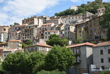 Fototapeta na wymiar Village d'Oletta en Corse