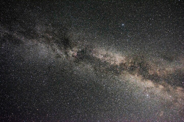 Milky way and starry sky. The Milky Way is the galaxy that contains our Solar System