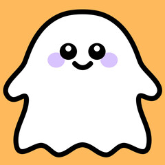 ハロウィンカラーのおばけちゃん👻