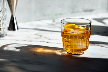 glass of oldfashioned