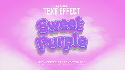 Purple text effect style