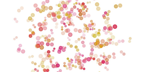 confetti buble isolate on trasparent background