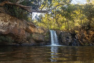 Fototapeta na wymiar waterfall in the city of Sao Tome das Letras, State of Minas Gerais, Brazil