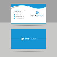 Modern business card template, size 3.5x2