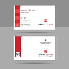 Modern business card template, size 3.5x2